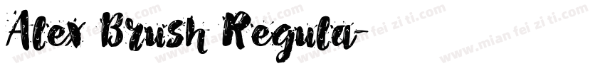Alex Brush Regula字体转换